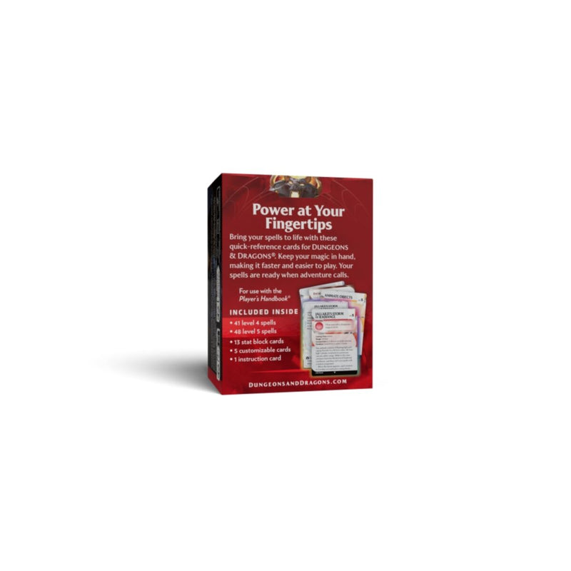 D&D Reference Cards - Spells: Levels 4–5 *PREORDER for 18 AUGUST*