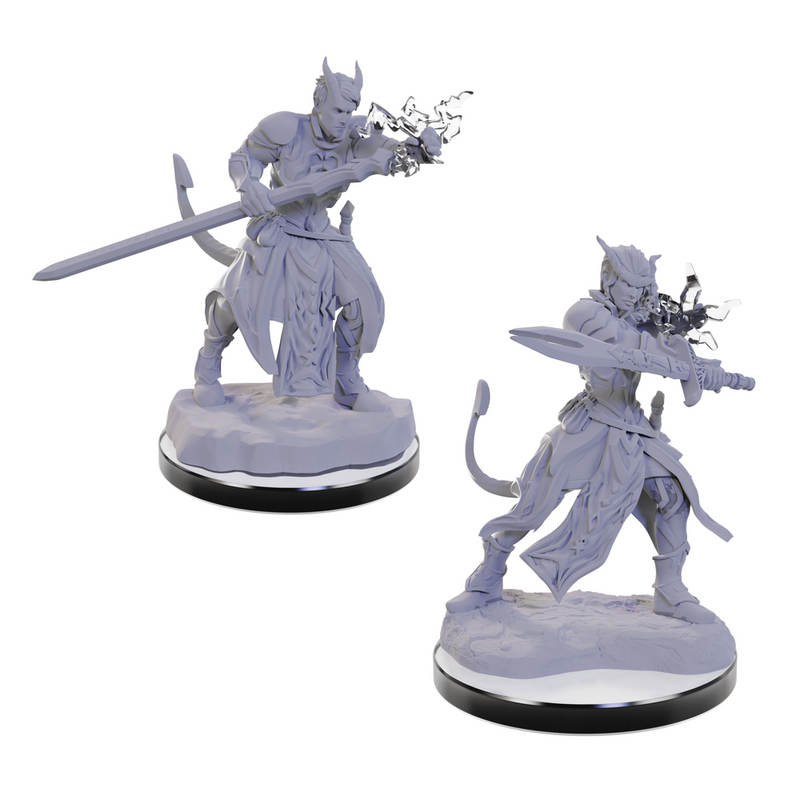 D&D Nolzur's Marvelous Miniatures Tiefling Warlocks