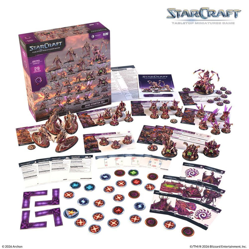 Starcraft Miniatures Games: Zerg Starter Set *ARRIVING SOON*