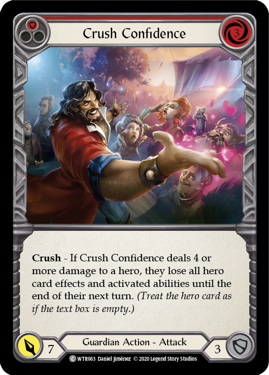 Crush Confidence (Red) [U-WTR063] (Welcome to Rathe Unlimited)  Unlimited Rainbow Foil