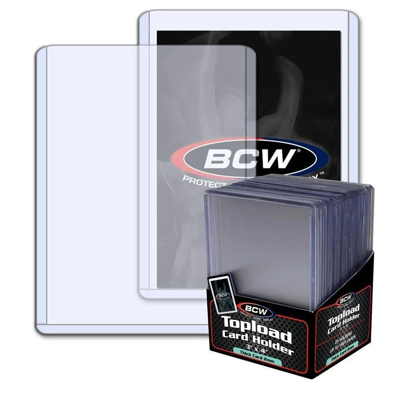 BCW Topload Card Holder 3" x 4" - Thick Card (79pt.)