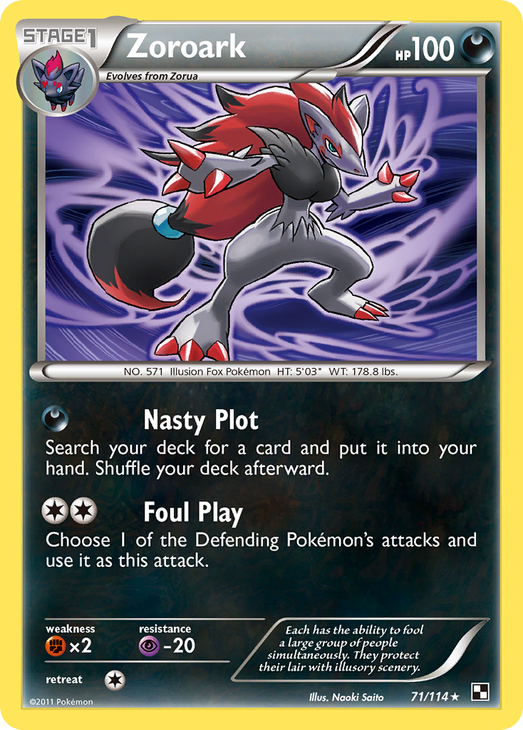 Zoroark (71/114) [Black & White: Base Set]