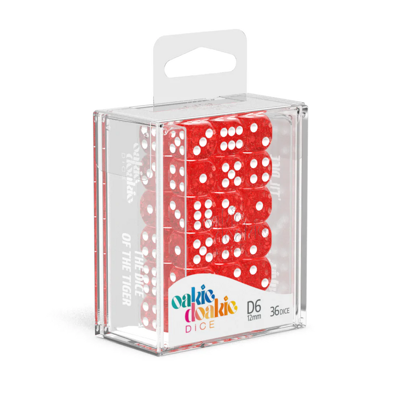 Oakie Doakie Speckled Red 12mm d6 Dice
