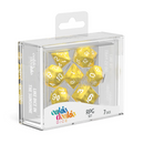 Oakie Doakie Marble Yellow Polyhedral 7-Die Set