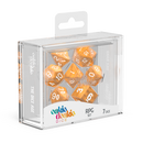 Oakie Doakie Marble Orange Polyhedral 7-Die Set