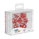 Oakie Doakie Translucent Red Polyhedral 7-Die Set