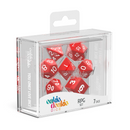 Oakie Doakie Solid Red Polyhedral 7-Die Set