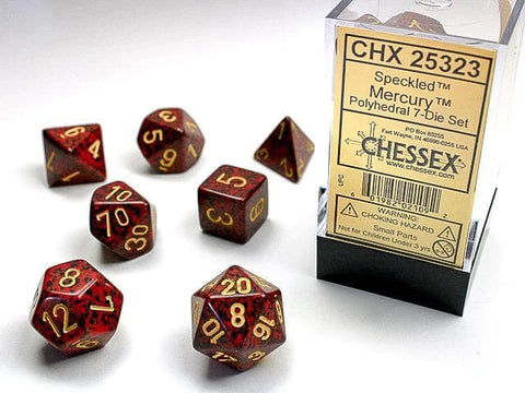 Chessex Mercury Speckled Polyhedral 7-Die Set (CHX 25323)