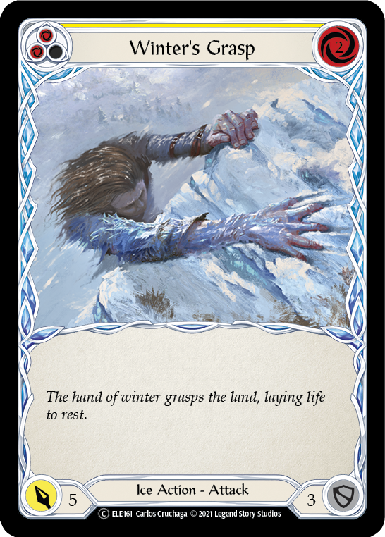 Winter's Grasp (Yellow) [U-ELE161] (Tales of Aria Unlimited)  Unlimited Rainbow Foil