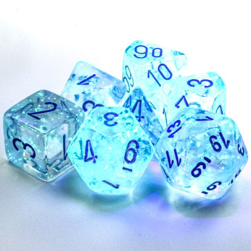 Chessex Borealis Icicle/light blue Polyhedral 7-Die Set (CHX 27581)