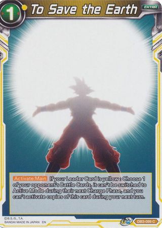 To Save the Earth (DB3-099) [Giant Force]