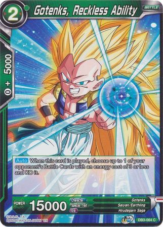 Gotenks, Reckless Ability (DB3-064) [Giant Force]