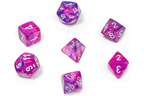 Chessex Festive Violet/white Polyhedral 7-Die Set (CHX 27457)