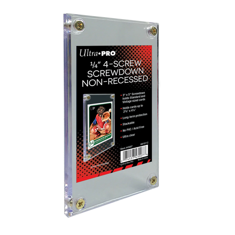 Ultra Pro 1/4" 4-Screw Screwdown Non-Recessed Card Holder