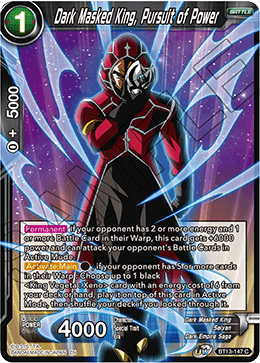 Dark Masked King, Pursuit of Power (Common) (BT13-147) [Supreme Rivalry]