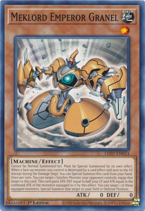 meklord yugioh deck Meklord Emperor Granel [LED7-EN024] Common