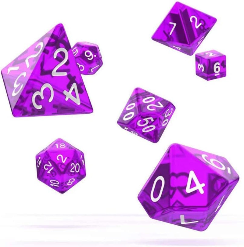 Oakie Doakie Translucent Purple Polyhedral 7-Die Set