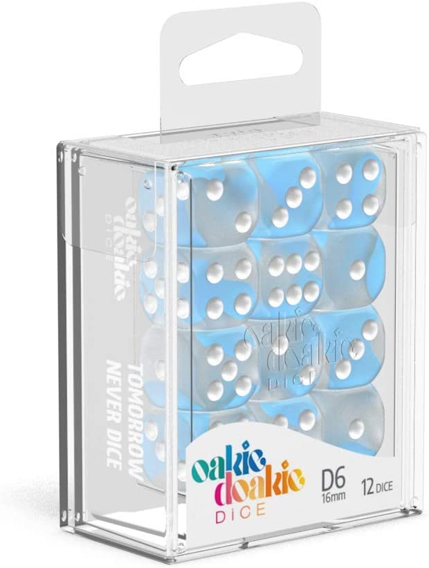 Oakie Doakie Glow in the Dark Arctic 16mm d6 Dice