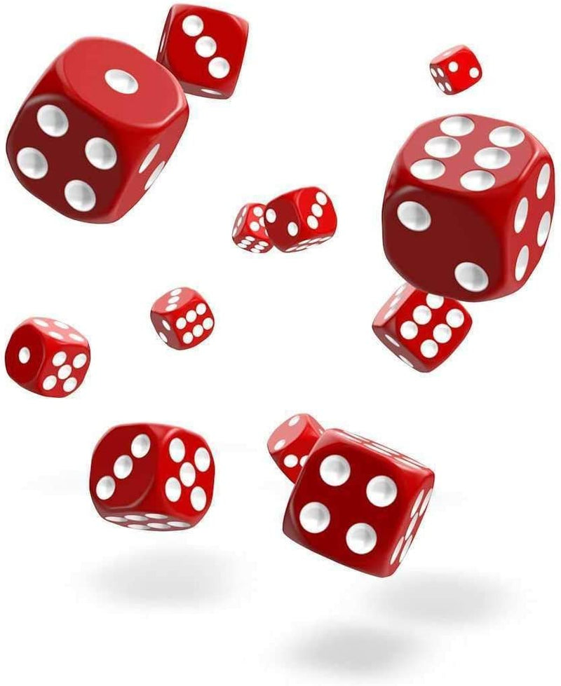 Oakie Doakie Solid Red 12mm d6 Dice