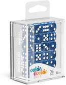 Oakie Doakie Marble Blue 12mm d6 Dice