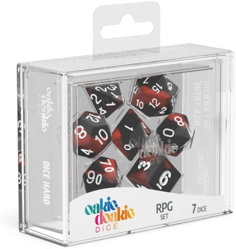 Oakie Doakie Glow in the Dark Lava Polyhedral 7-Die Set
