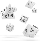 Oakie Doakie Solid White Polyhedral 7-Die Set