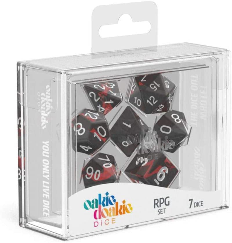 Oakie Doakie Enclave Ruby Polyhedral 7-Die Set