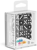 Oakie Doakie Marble Black 12mm d6 Dice