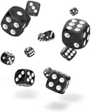 Oakie Doakie Marble Black 12mm d6 Dice