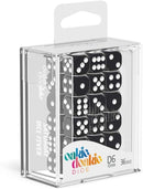 Oakie Doakie Solid Black 12mm d6 Dice