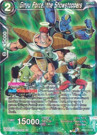 Ginyu Force, the Showstoppers (EX14-03) [Battle Advanced]