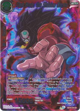 Dark Broly, the Shadow Warrior (EX16-04) [Ultimate Deck]