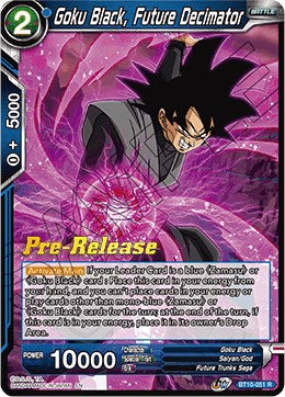 Goku Black, Future Decimator (BT10-051) [Rise of the Unison Warrior Prerelease Promos]