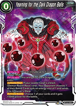Yearning for the Dark Dragon Balls (Common) (BT13-149) [Supreme Rivalry]