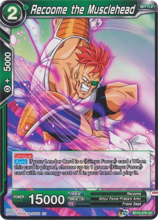 Recoome the Musclehead (BT10-078) [Rise of the Unison Warrior]