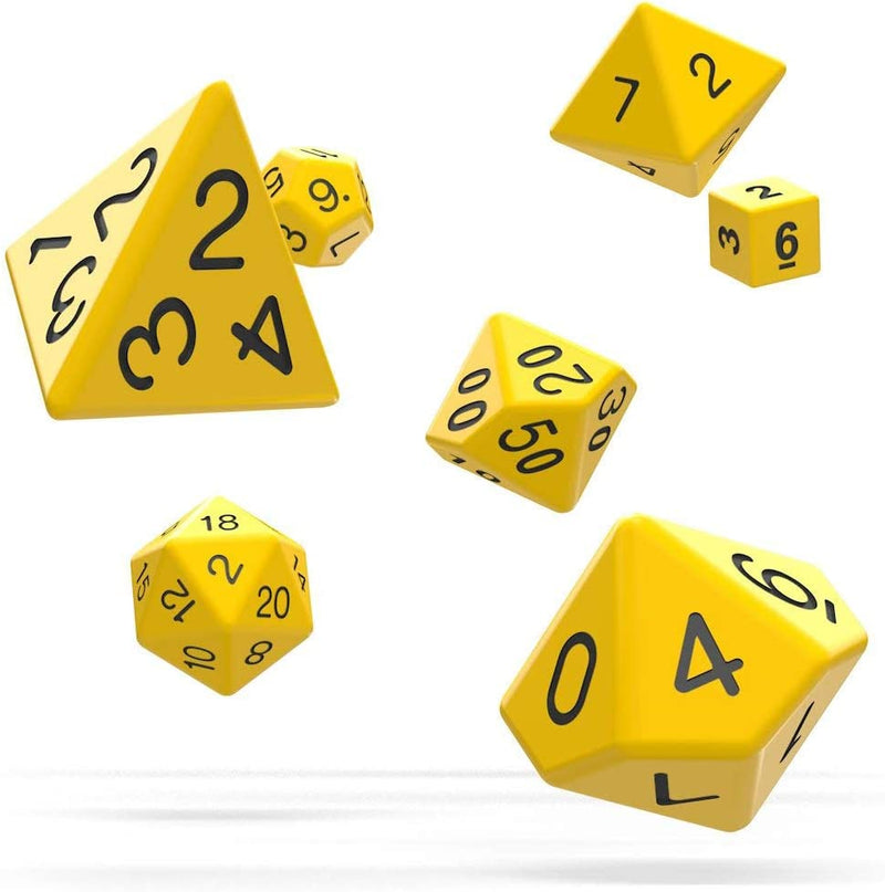 Oakie Doakie Solid Yellow Polyhedral 7-Die Set