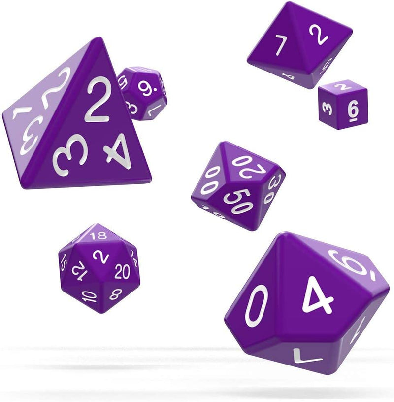 Oakie Doakie Solid Purple Polyhedral 7-Die Set