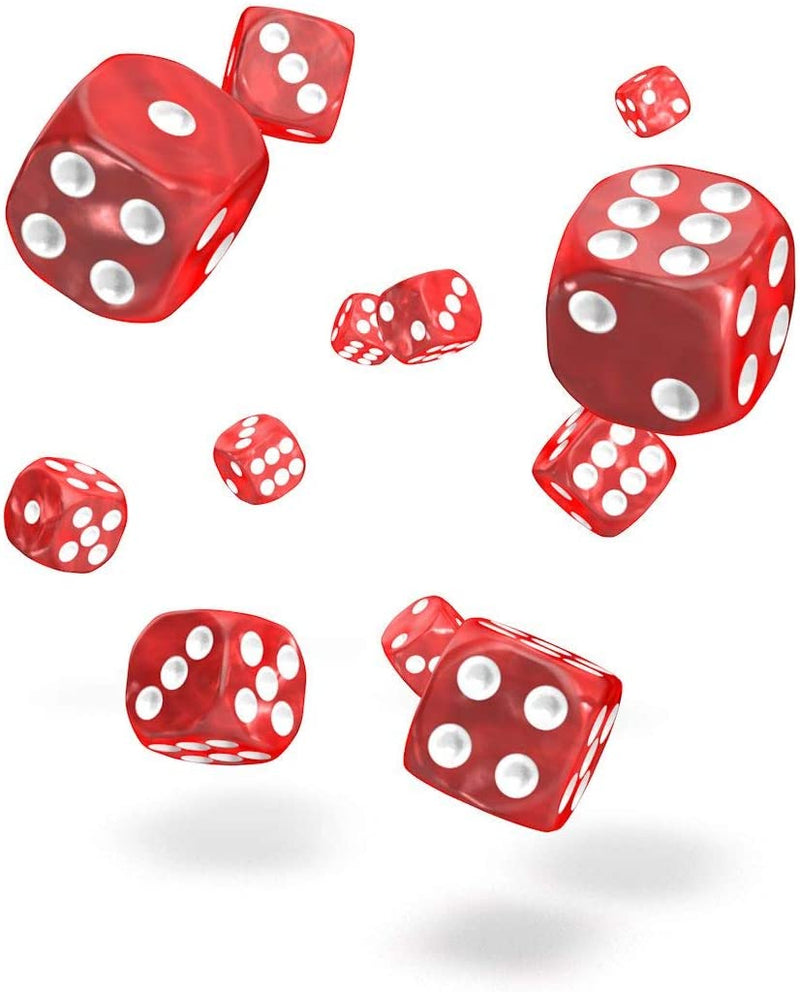 Oakie Doakie Marble Red 12mm d6 Dice