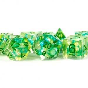 MDG Resin Poly Dice Set - Pearl: Sea Foam