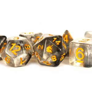 MDG Resin Poly Dice Set - Unicorn Rogue Rage