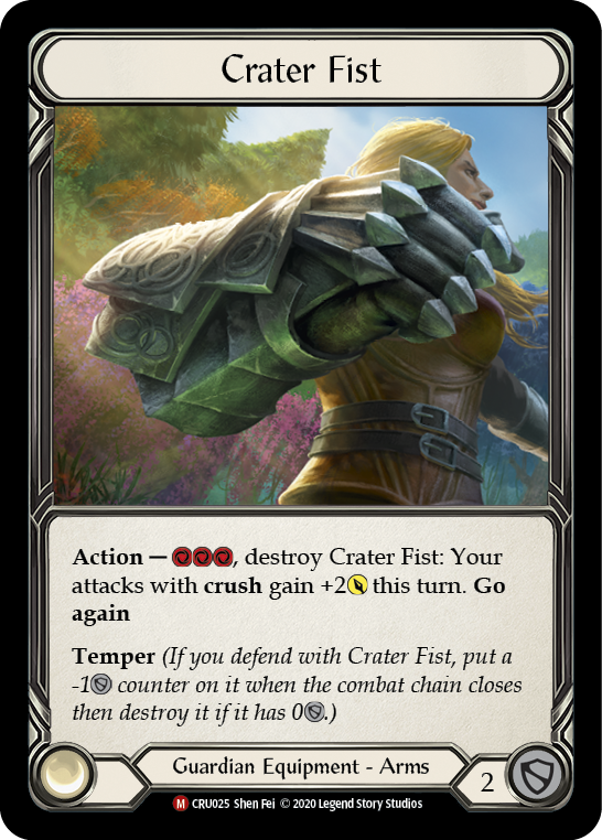 Crater Fist [CRU025] (Crucible of War)  1st Edition Cold Foil
