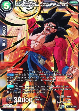 SS4 Son Goku, Conqueror of Evil (BT11-126) [Vermilion Bloodline]