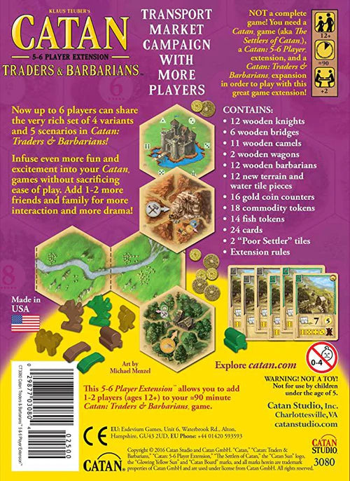 Catan: Traders & Barbarians 5-6 Player Extension