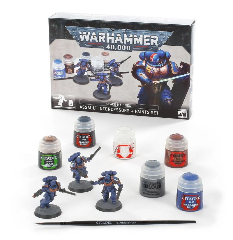 Warhammer 40,000: Assault Intercessors + Paint Set