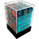 Chessex Gemini Red-Teal/gold 12mm d6 Dice (CHX 26862)