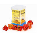 Chessex Gemini Red-Yellow/gold Polyhedral 7-Die Set (CHX 30024)