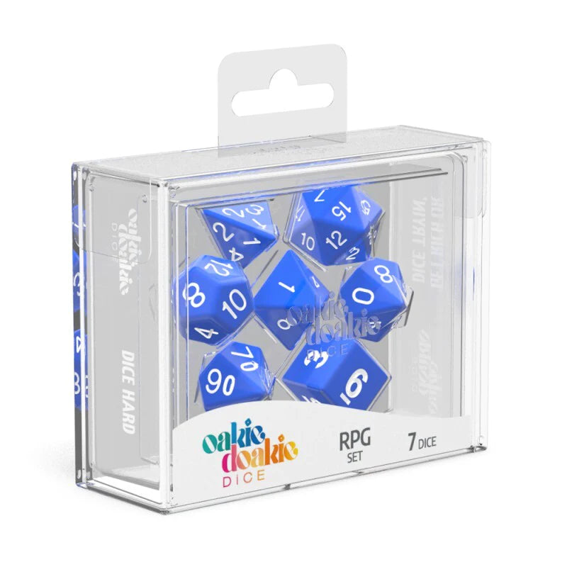 Oakie Doakie Solid Blue Polyhedral 7-Die Set
