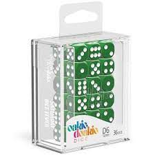 Oakie Doakie Solid Green 12mm d6 Dice