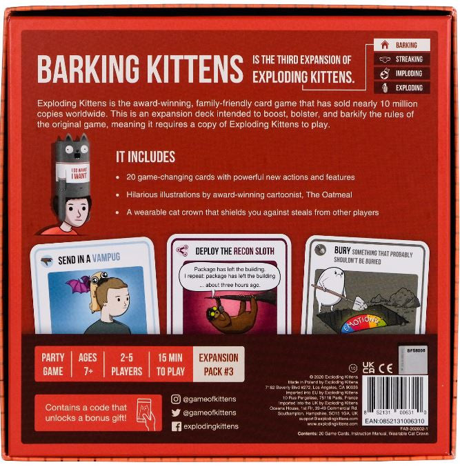 Exploding Kittens: Barking Kittens