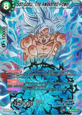 dragon ball super tournament of power card game Son Goku, The Awakened Power (TB1-097) [The Tournament of Power]
